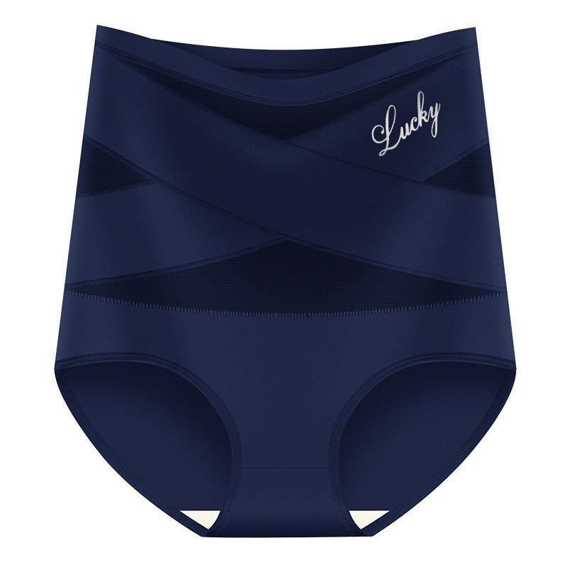 High-waisted abdominal-reinforcing underwear