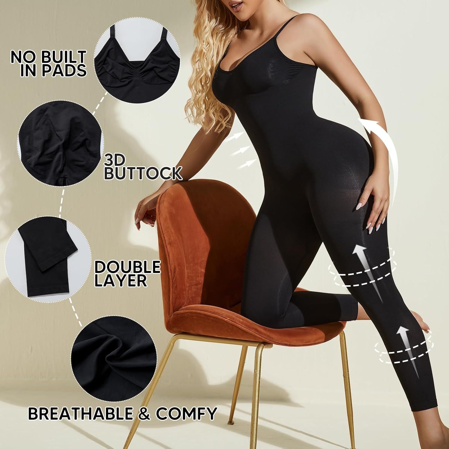 Seamless Shaping Bodysuit with Tummy Control