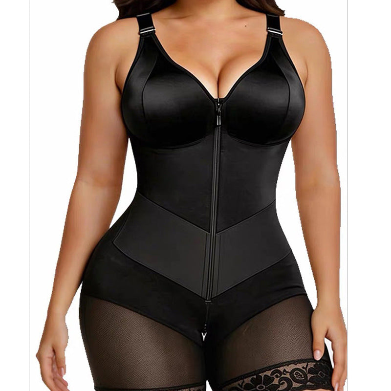 High-waisted lifting and buttock-enhancing body-shaping garment