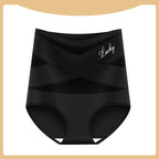 High-waisted abdominal-reinforcing underwear