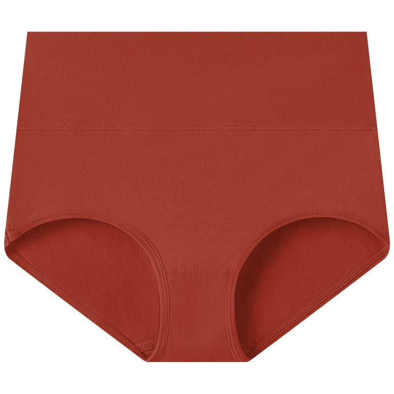 Women's pure cotton plus-size high-waisted cinched inner pants