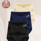 High-waisted abdominal-reinforcing underwear
