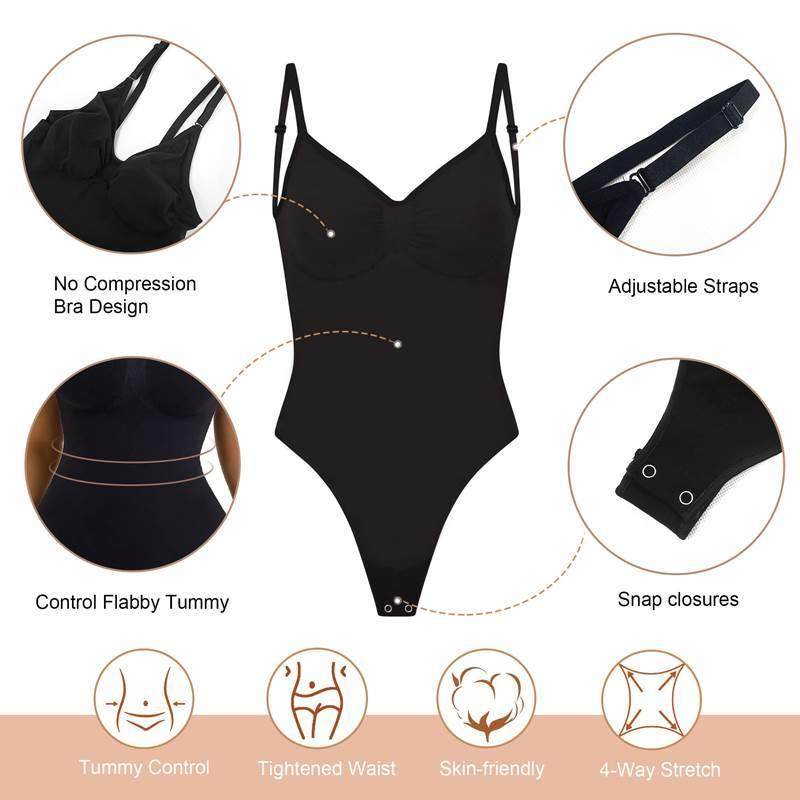 Low-waist one-piece shaping garment
