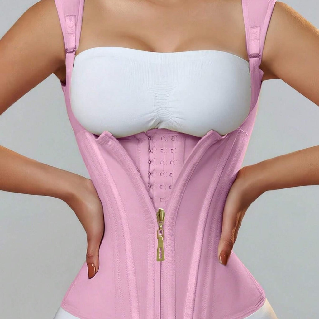 Mesh Posture Correcting Shapewear Top with Adjustable Compression