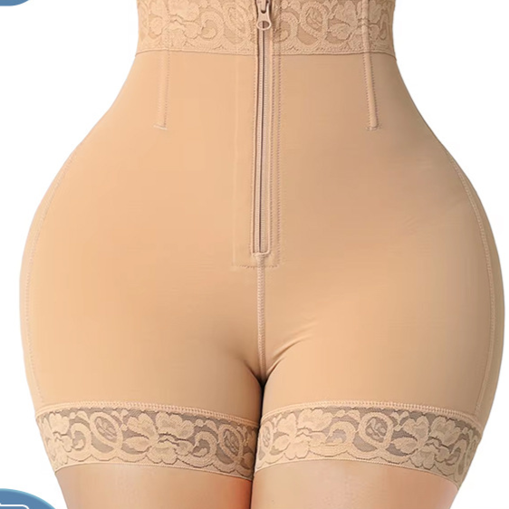 High-Waisted Lace Shapewear Pants
