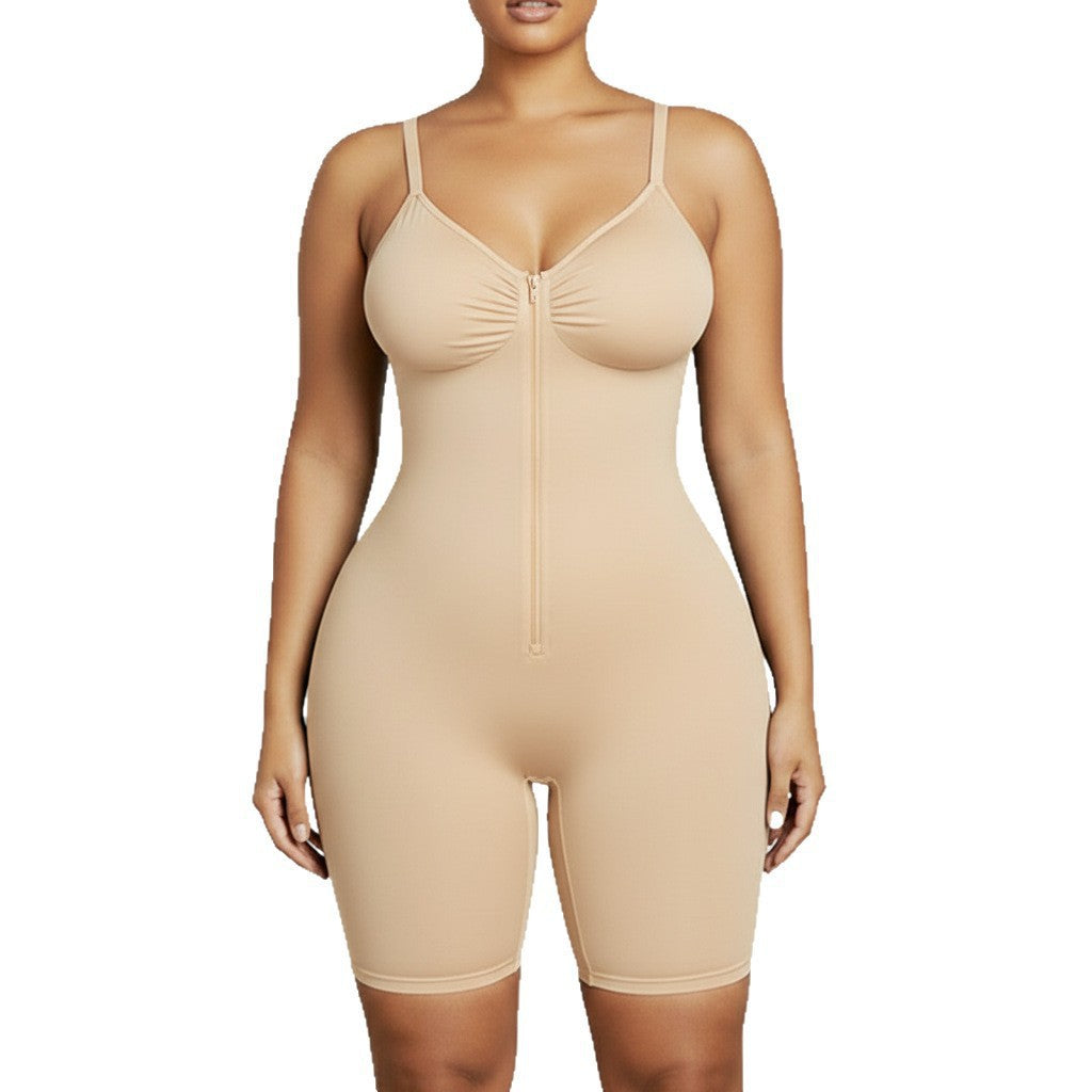 Womens High Elastic Waist Slimming Bodysuit