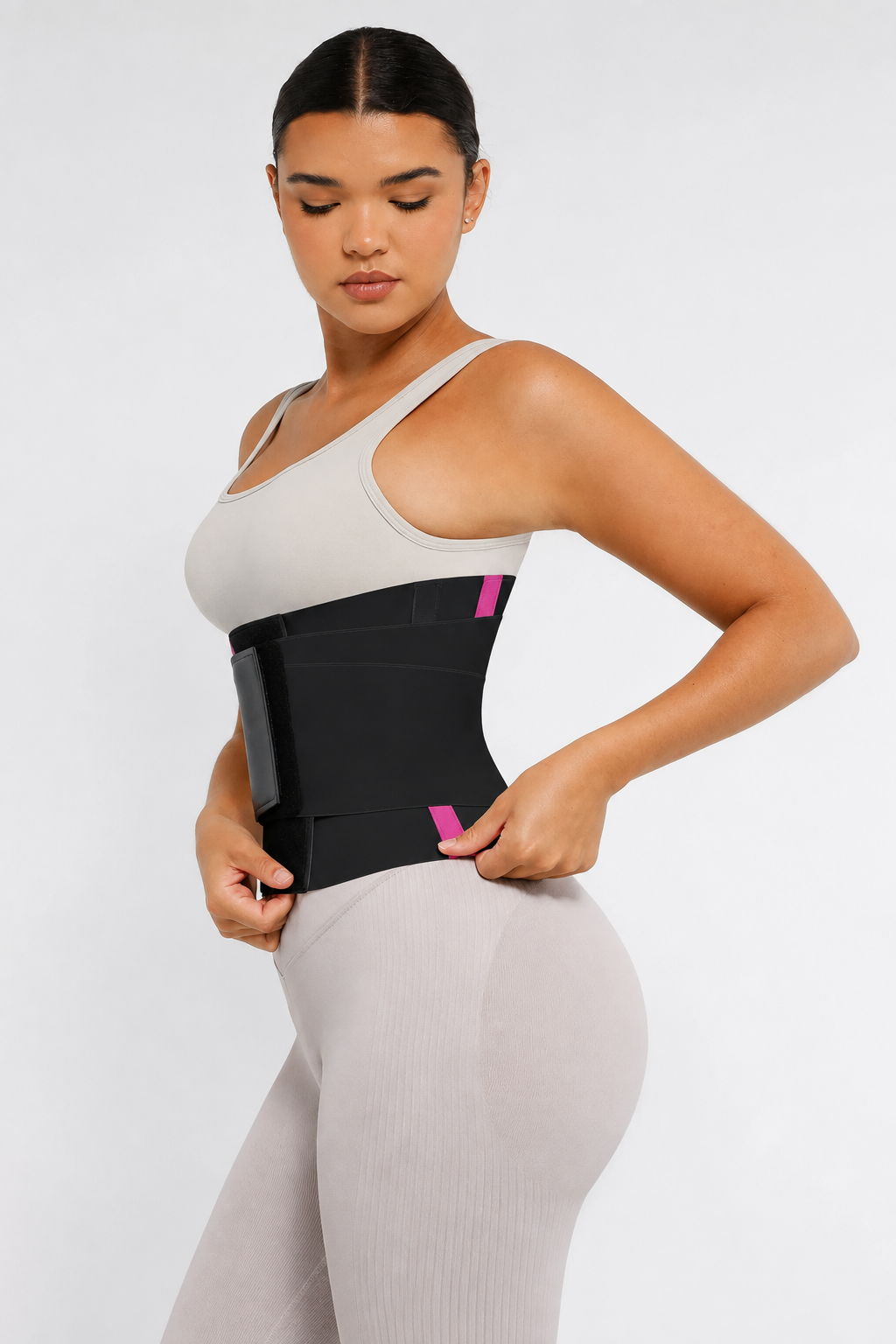 color-negro con linea rosa
